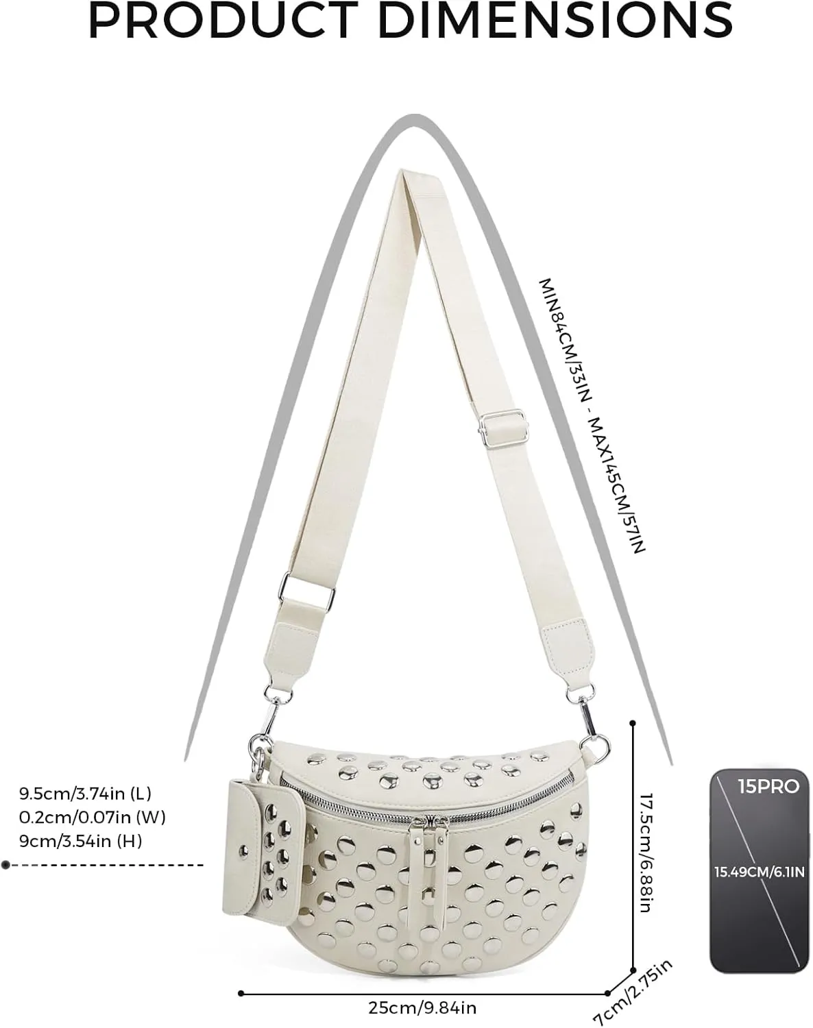 2 Pcs Checkered Crossbody Bags for Women Bum Bag Checkered Cross Body Sling Backpack Hobo Satchels Shoulder Wallet Purses