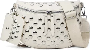 2 Pcs Checkered Crossbody Bags for Women Bum Bag Checkered Cross Body Sling Backpack Hobo Satchels Shoulder Wallet Purses