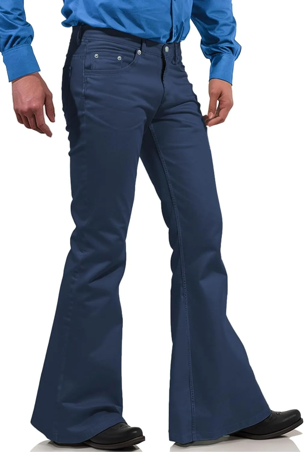 70s Disco Pants for Men,Mens Bell Bottom Jeans Pants,60s 70s Bell Bottoms Vintage Denim Pants Jeans for Men
