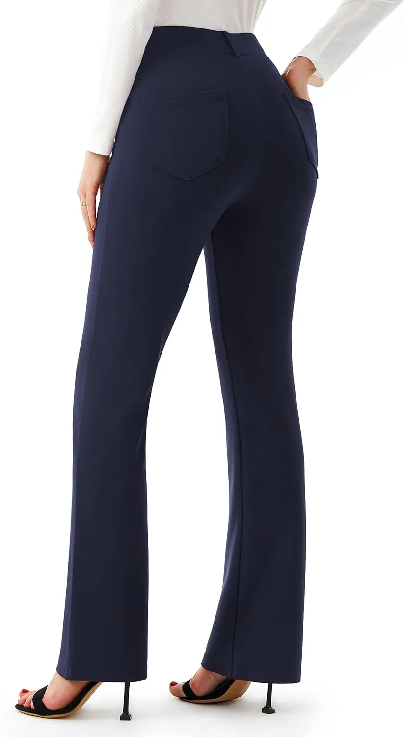 AFITNE Women's Yoga Dress Pants 2025 Spring Stretchy Work Slacks Straight Leg Business Office Casual Pants