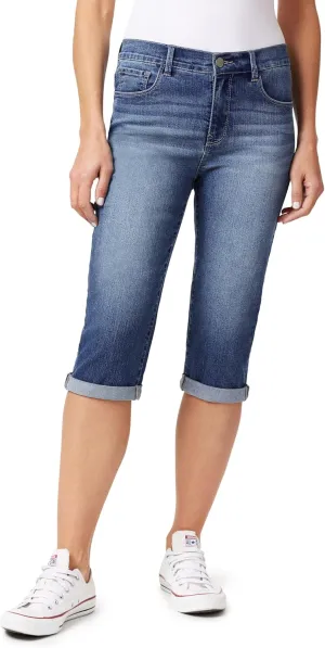 Angels Forever Young Women's Forever Skinny Mid-Rise 17" Inseam Capri Jeans (Available in Plus Sizes)