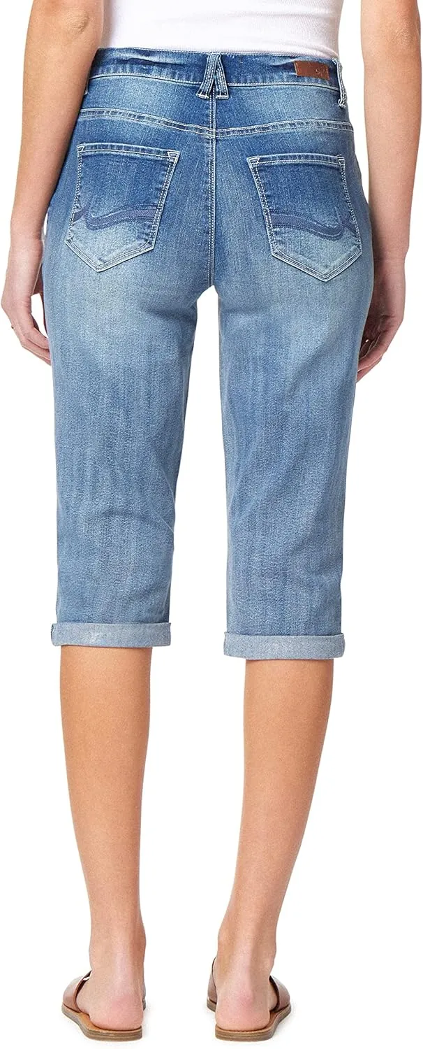 Angels Forever Young Women's Forever Skinny Mid-Rise 17" Inseam Capri Jeans (Available in Plus Sizes)