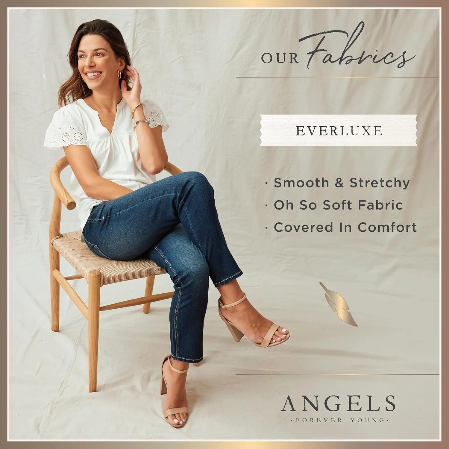 Angels Forever Young Women's Forever Skinny Mid-Rise 17" Inseam Capri Jeans (Available in Plus Sizes)