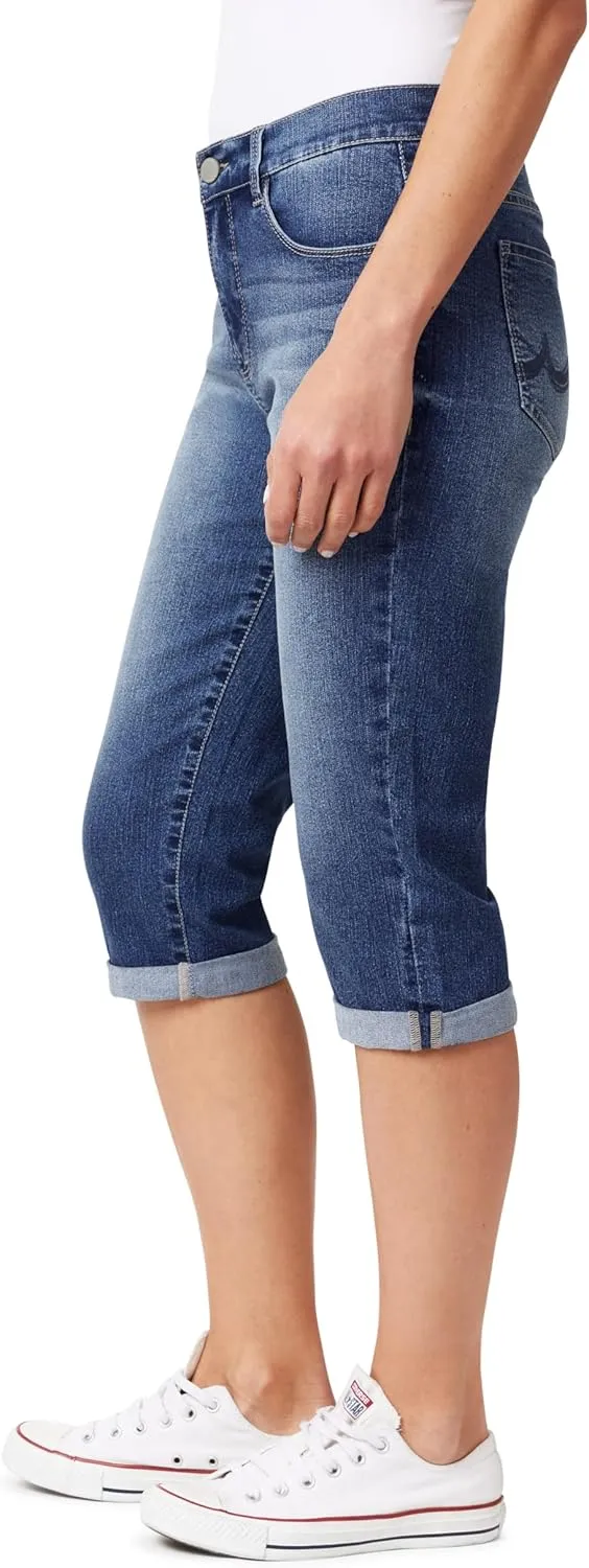 Angels Forever Young Women's Forever Skinny Mid-Rise 17" Inseam Capri Jeans (Available in Plus Sizes)