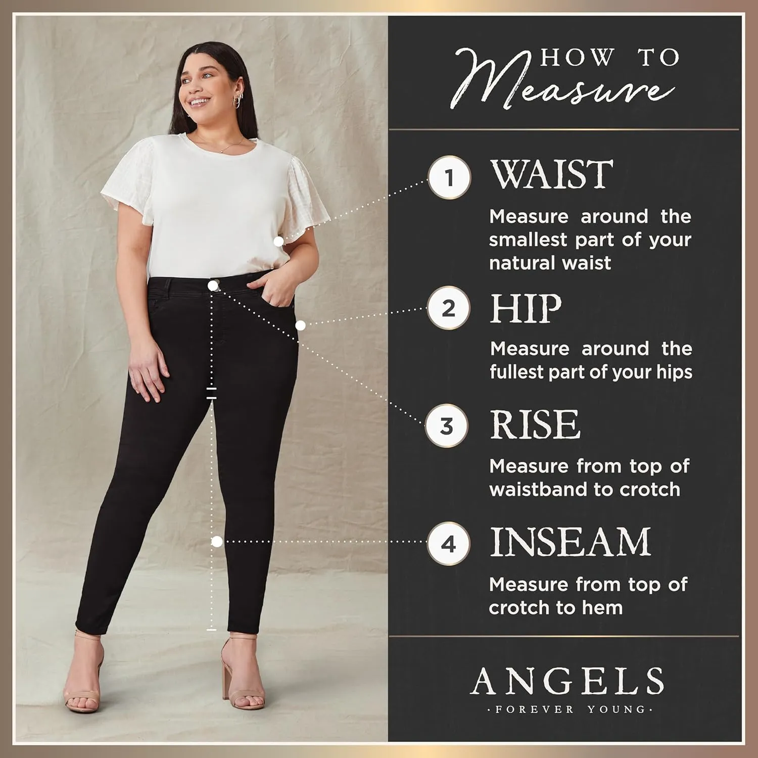 Angels Forever Young Women's Forever Skinny Mid-Rise 17" Inseam Capri Jeans (Available in Plus Sizes)