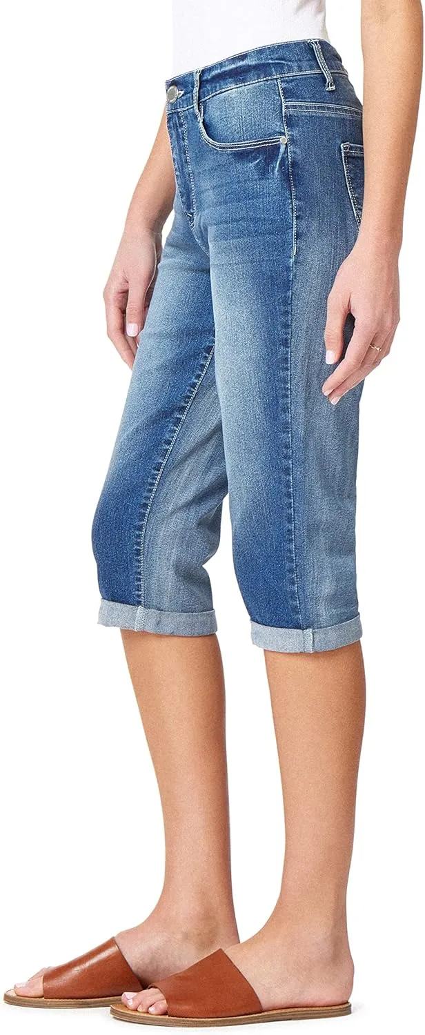 Angels Forever Young Women's Forever Skinny Mid-Rise 17" Inseam Capri Jeans (Available in Plus Sizes)