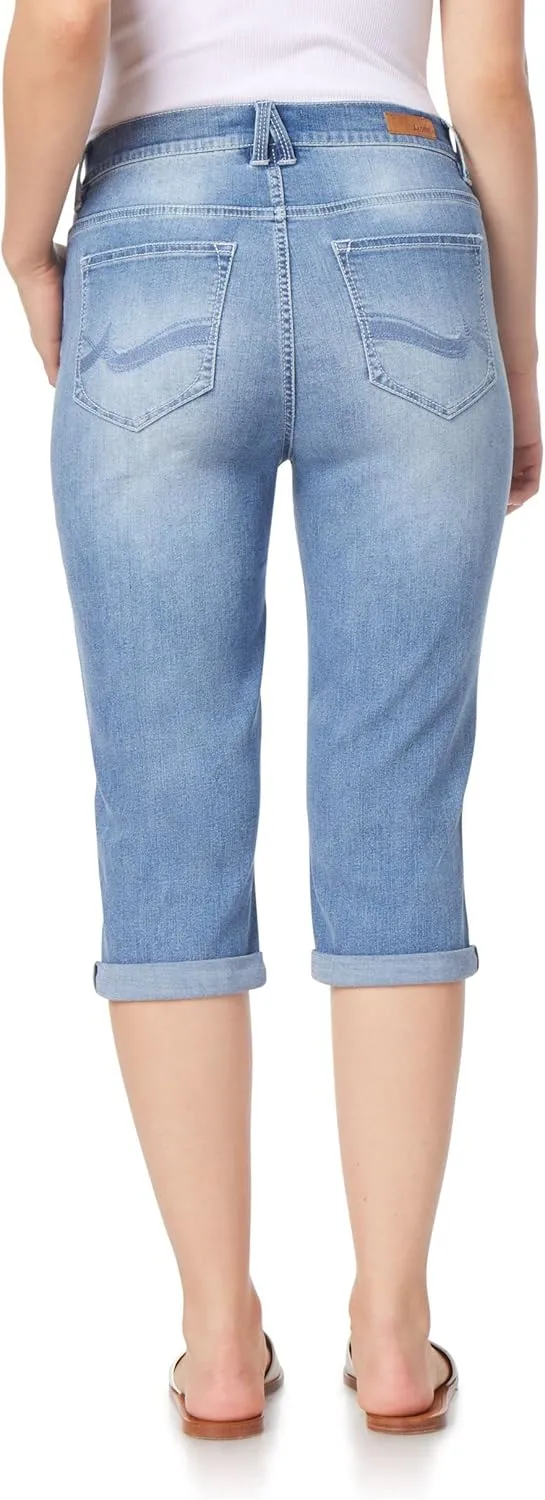 Angels Forever Young Women's Forever Skinny Mid-Rise 17" Inseam Capri Jeans (Available in Plus Sizes)