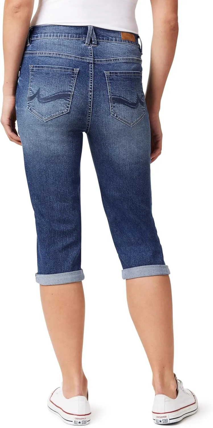 Angels Forever Young Women's Forever Skinny Mid-Rise 17" Inseam Capri Jeans (Available in Plus Sizes)