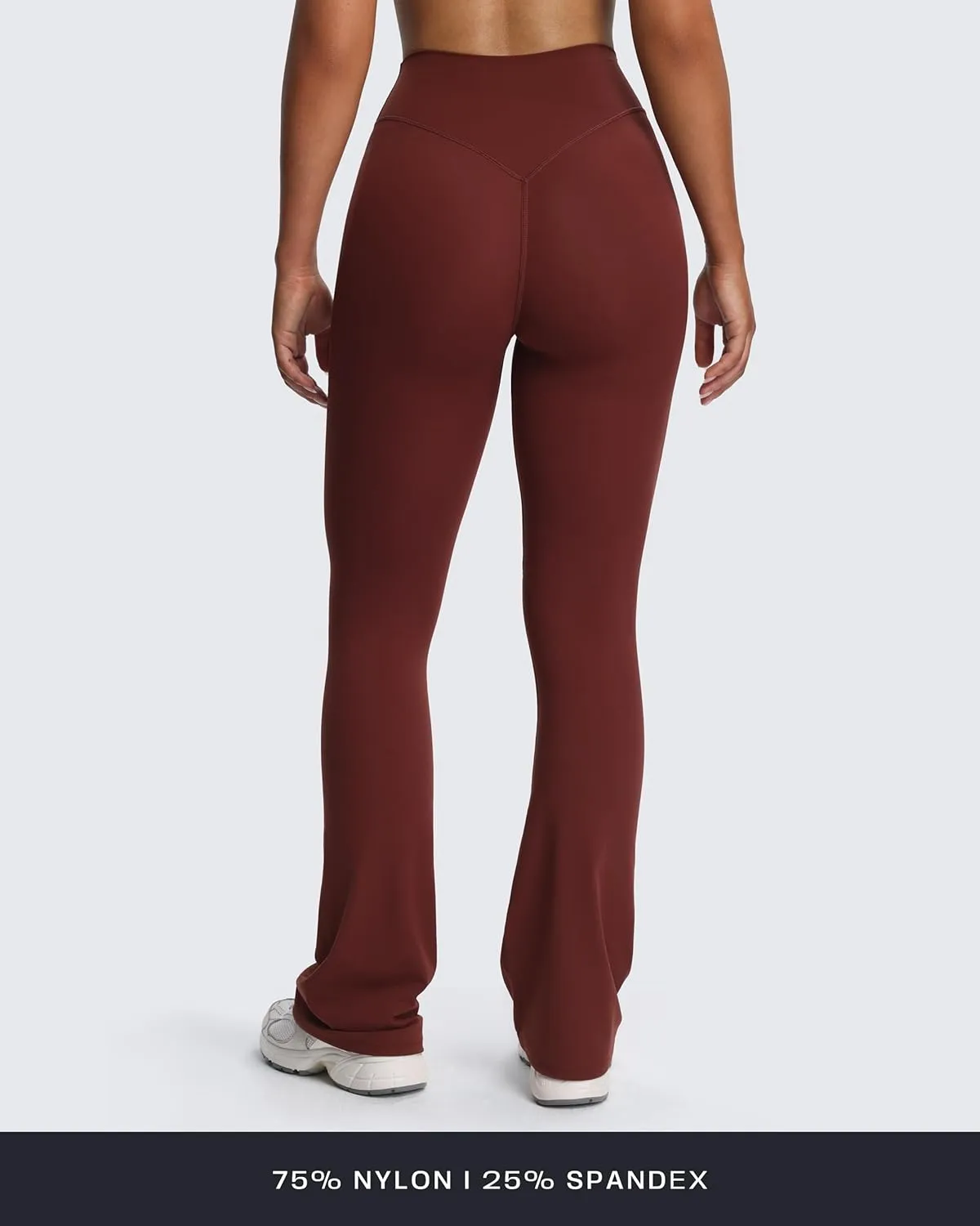 Aoxjox Workout Breeze Flares Leggings for Women High Waisted Tummy Control Buttery Soft Wide Leg Yoga Pants 32"