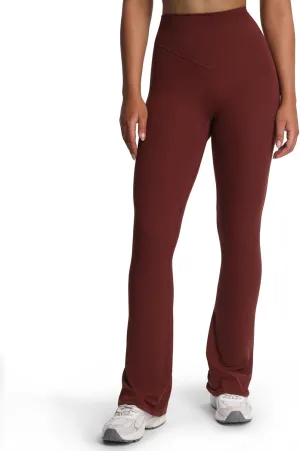Aoxjox Workout Breeze Flares Leggings for Women High Waisted Tummy Control Buttery Soft Wide Leg Yoga Pants 32"