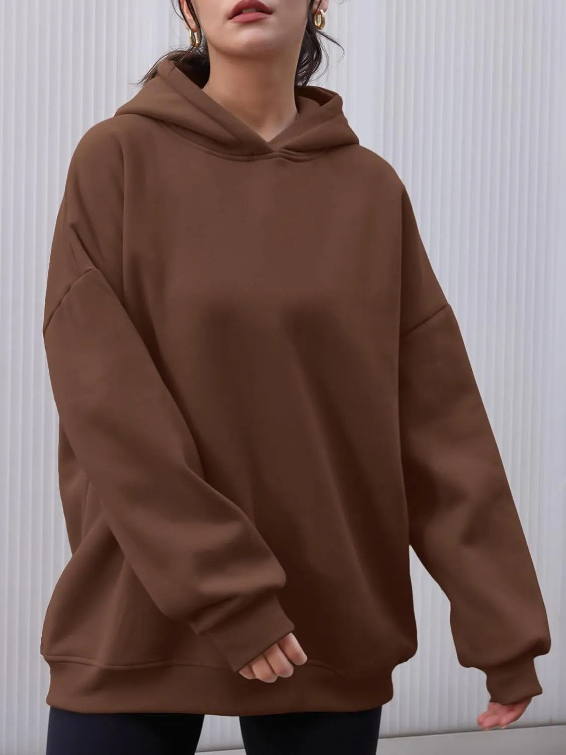 AUTOMET Womens Oversized Hoodies Fleece Sweatshirts Hooded Pullover 2025 Fashion Fall Clothes Trendy Outfits Winter Sweater