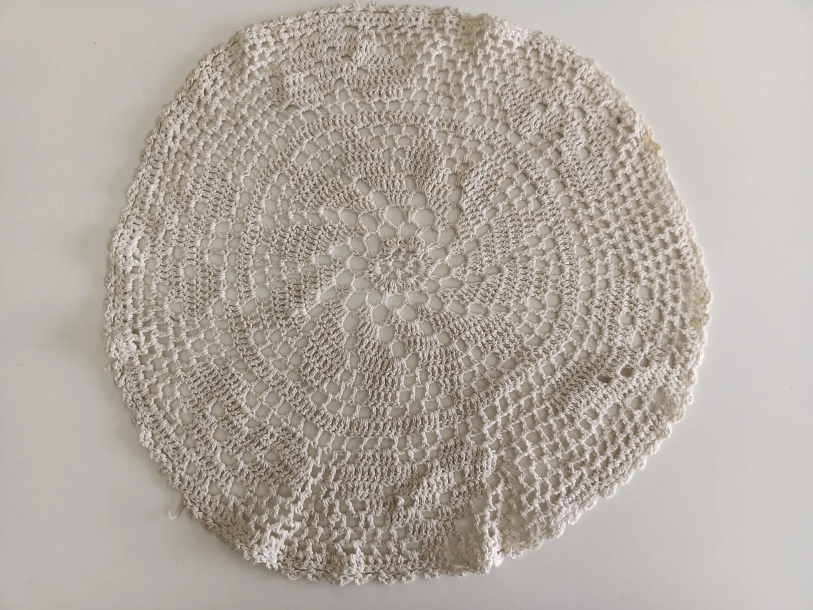 Babymoon Macramé Photography Mat Layer Round | White | 30cm