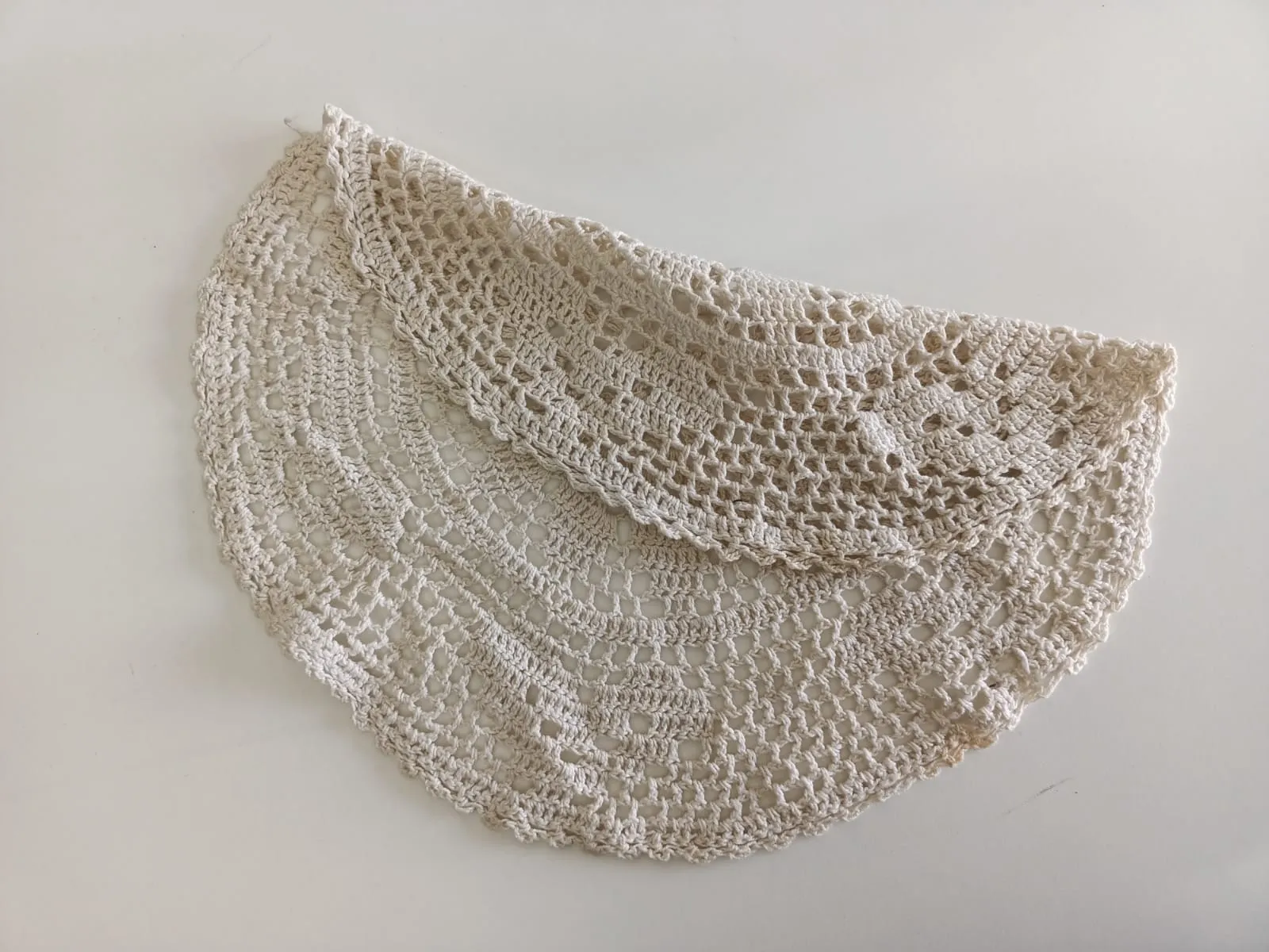 Babymoon Macramé Photography Mat Layer Round | White | 30cm