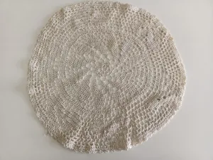 Babymoon Macramé Photography Mat Layer Round | White | 30cm