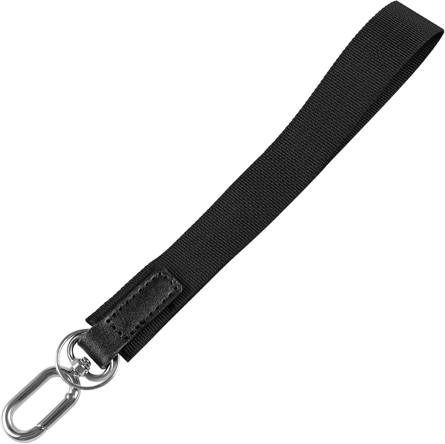 (Black) Wristlet Keychain for Women Men Key Chain Holder Wristlet Strap for Car Keys, Card Wallet
