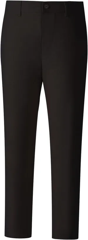 Boys' Linen Pants Lightweight Flat Front Dress Pants Kids School Uniform