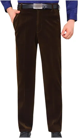 Business Casual Pants for Men Slim Fit Dress Pants Classic Straight Fit Lightweight Regular Fit Work Pants for Men