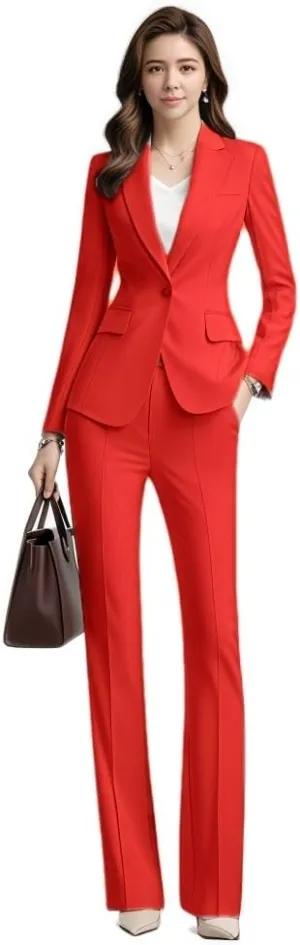 Business Suits for Women Tuxedo 2 Piece Set Pant Suits for Women Dressy Wedding Guest