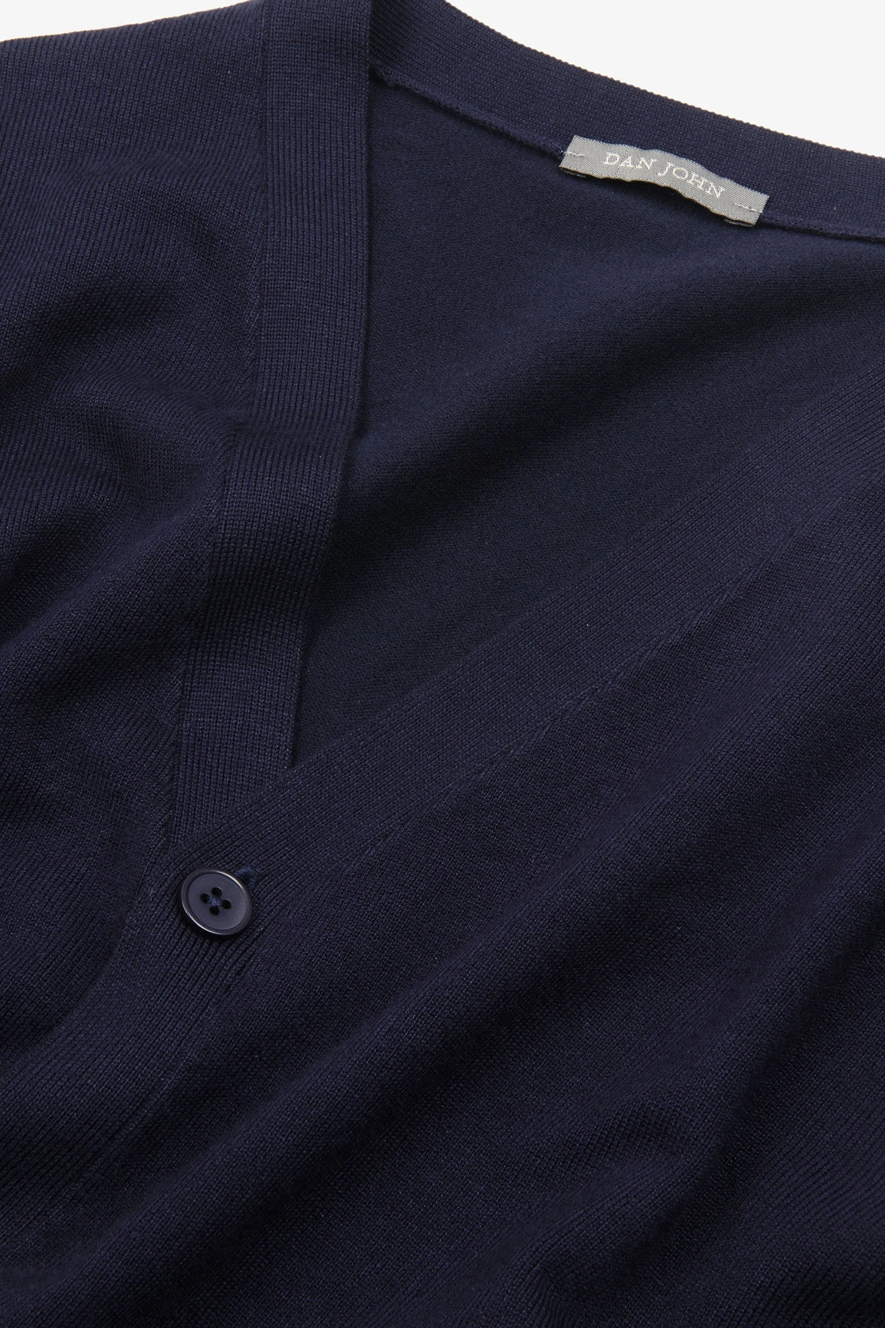 Cardigan scollo a v con bottoni blu