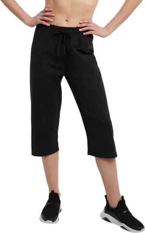 Champion Women'S Capri Pants, Lightweight Lounge Cropped Pants, Jersey Knit Capri For Women, 18