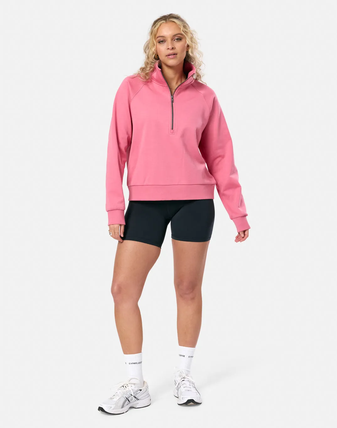 Clubhouse Quarter Zip in Blush