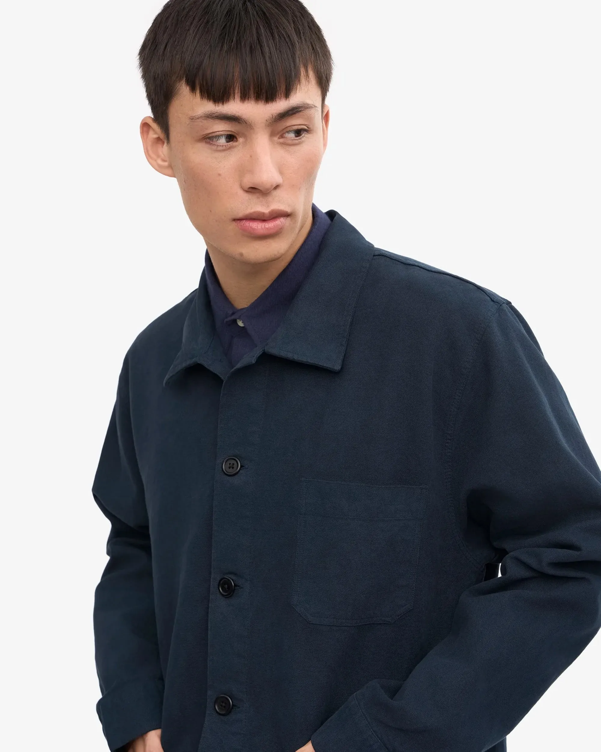 Colorful Standard Organic Workwear Jacket - Navy Blue