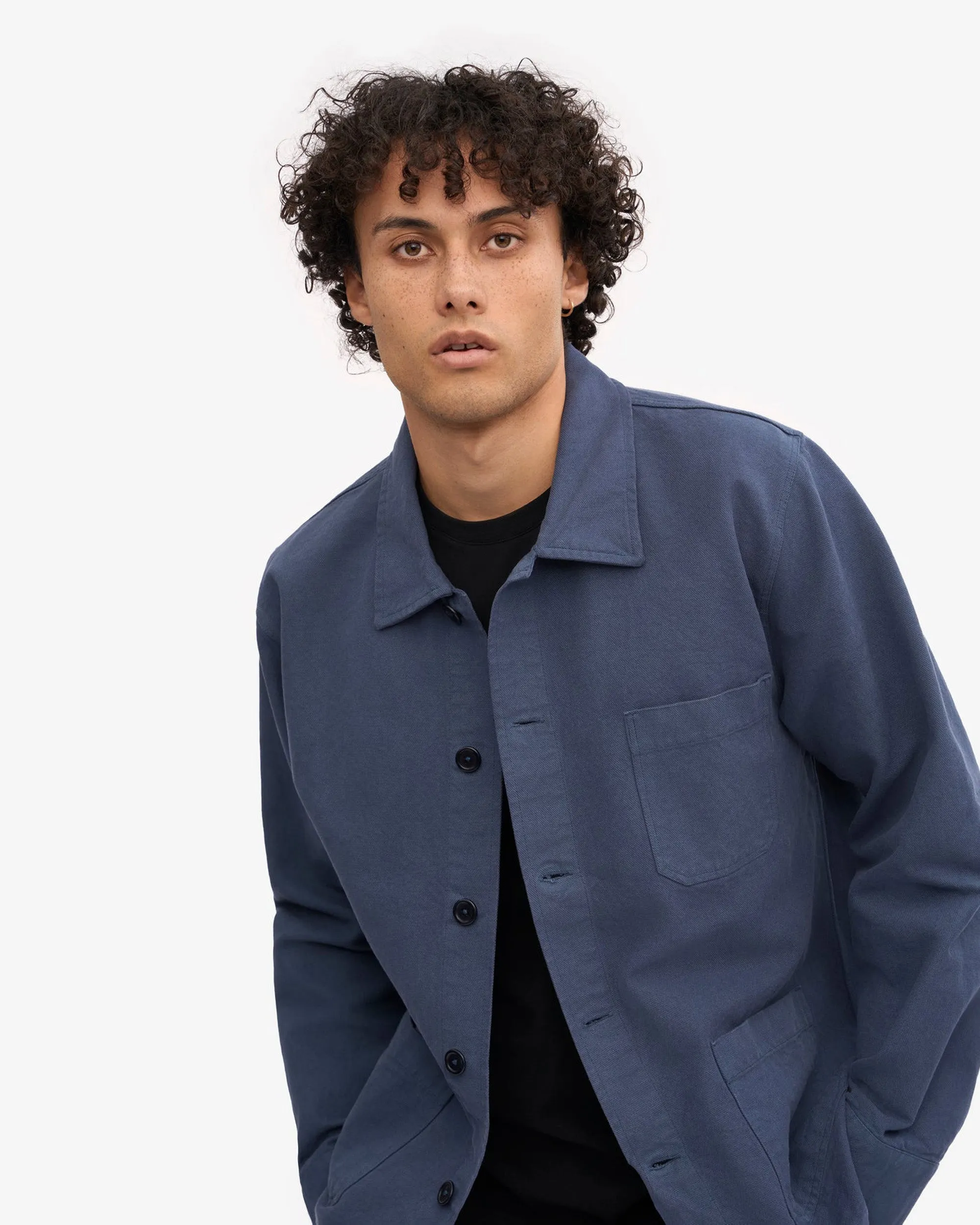 Colorful Standard Organic Workwear Jacket - Petrol Blue