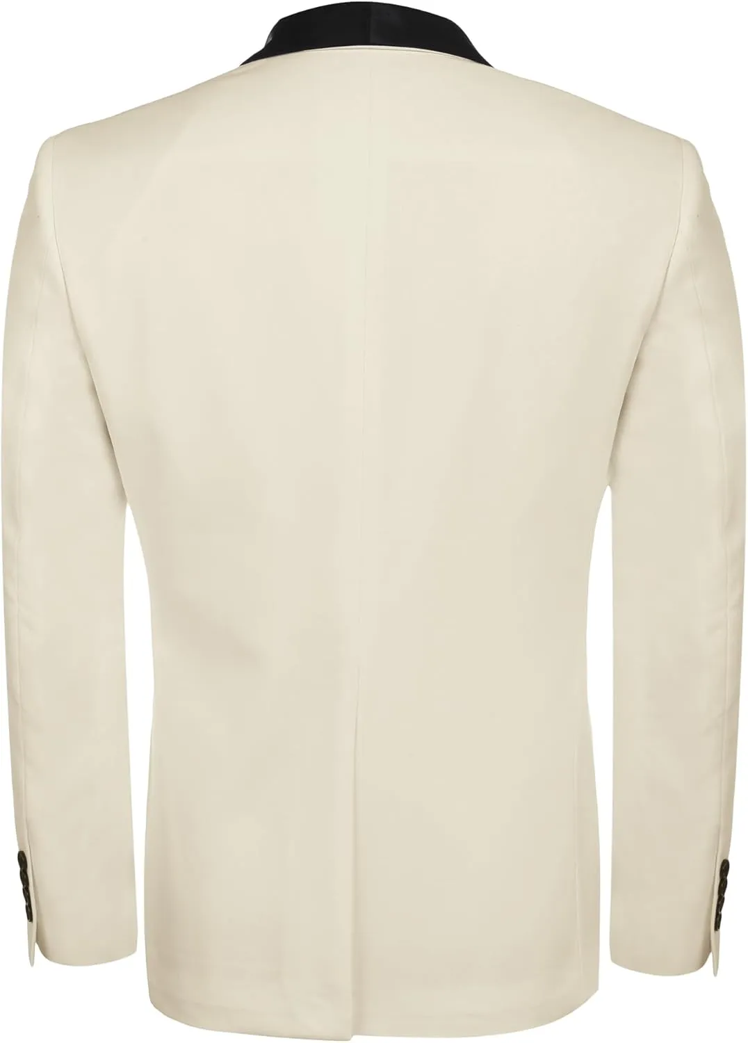 COOFANDY Men's Tuxedo Jacket One Button Dress Suit Blazer Jacket for Wedding Dinner Prom Party
