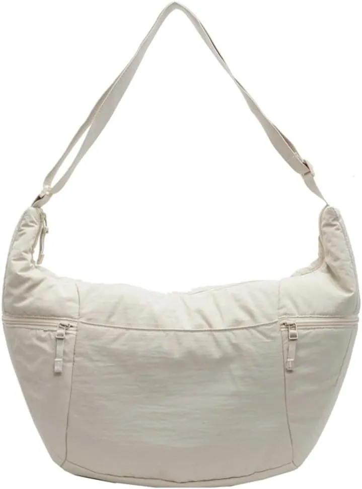 corduroy Crossbody Bag for Women Lightweight Underarm Shoulder Purse Trendy Crescent Sling Hobo Bags Cute Tote Handbag 2025