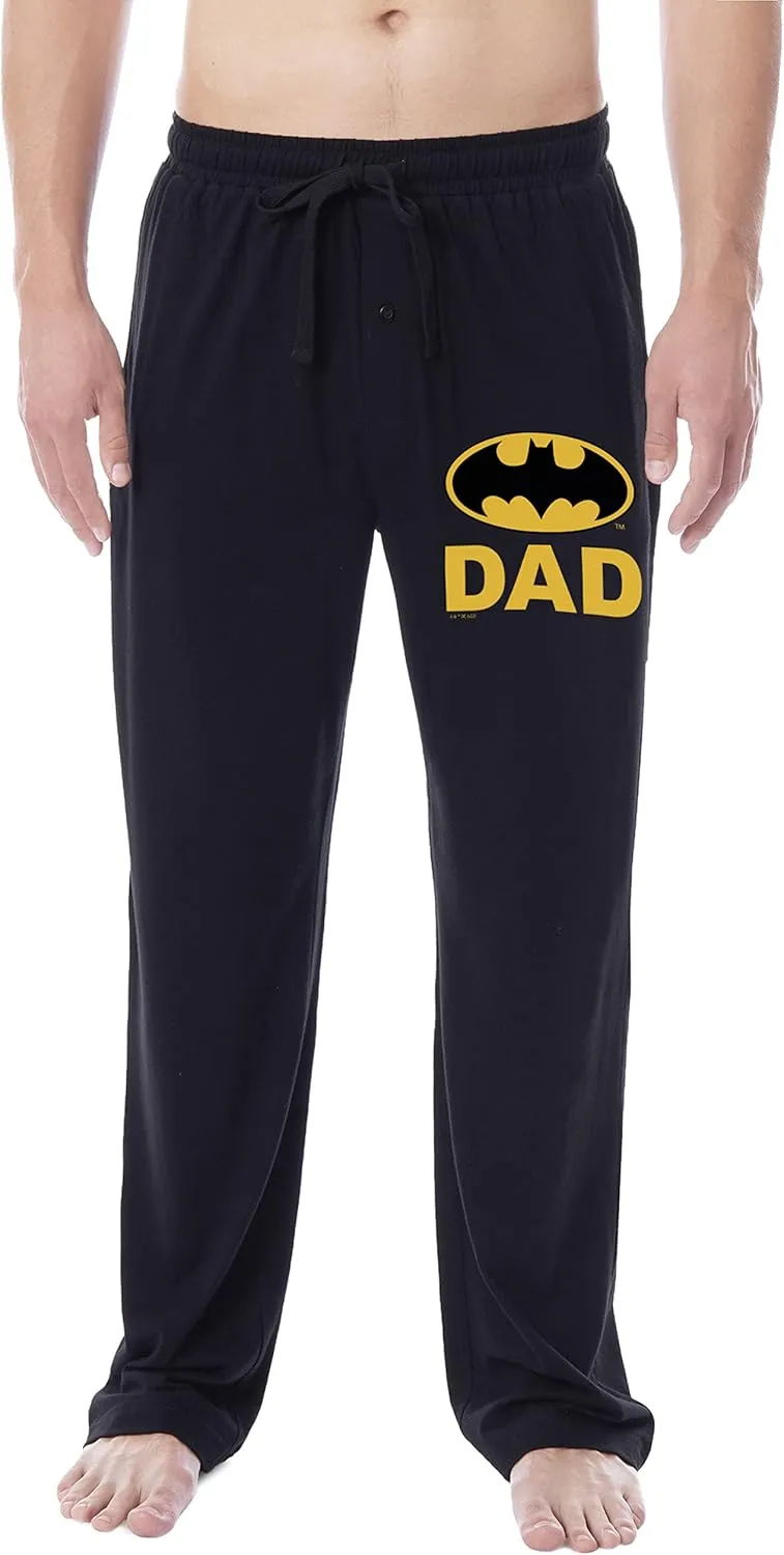 DC Comics Mens' Batman Character Father's Day Bat Dad Classic Sleep Pajama Pants