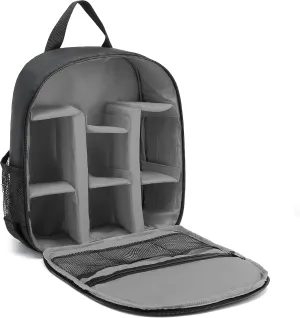 Digital DSLR Camera Waterproof Sling Backpack Shoulder Bag For Women And Men Teenagers (Grey)
