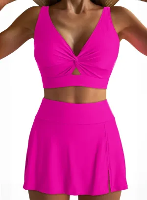 Dokotoo Bikini Set for Women Swimsuits 2025 Swim Skirts with Removable Pads Bathing Suit
