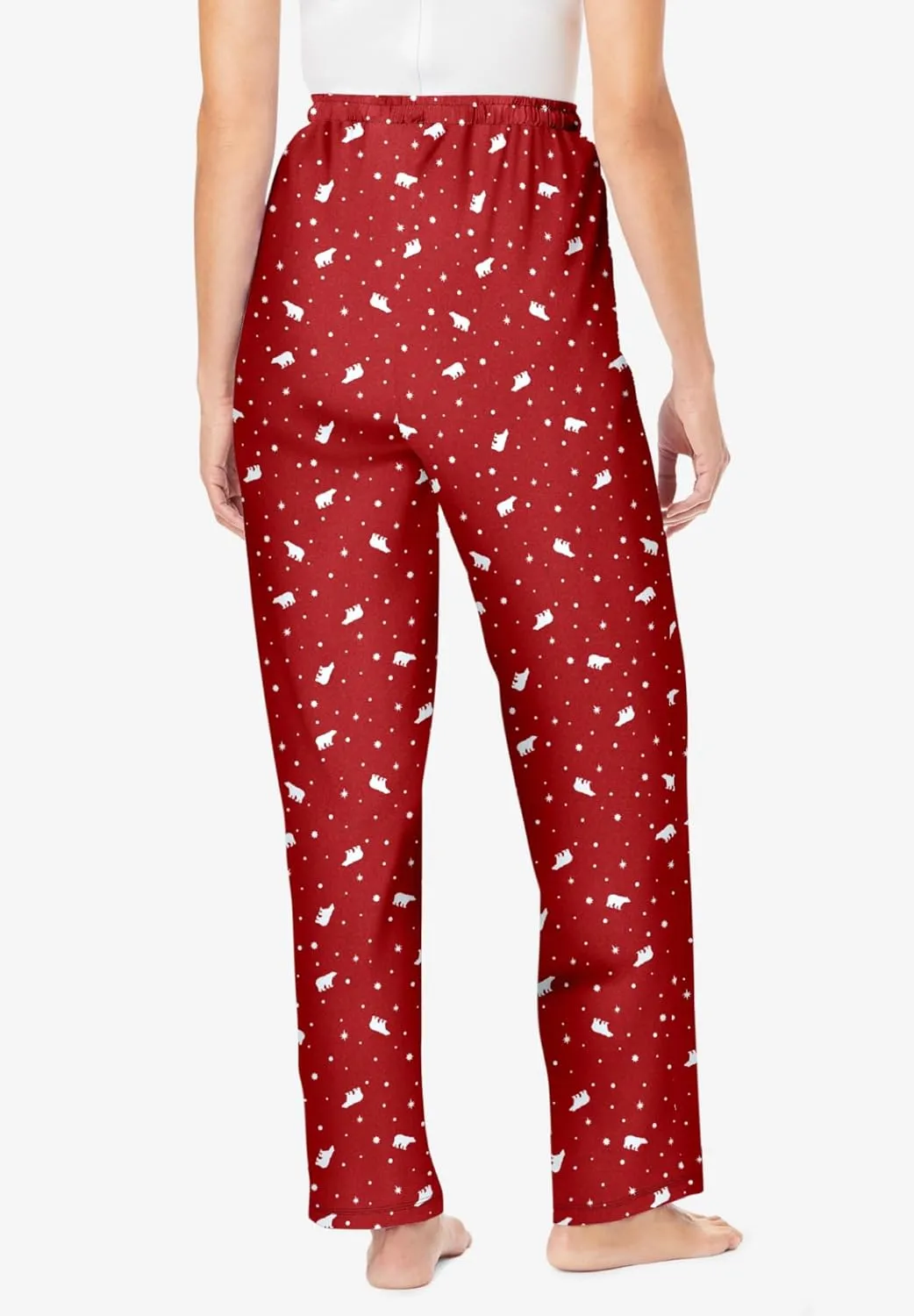 Dreams & Co. Plus Size Knit Sleep Pant