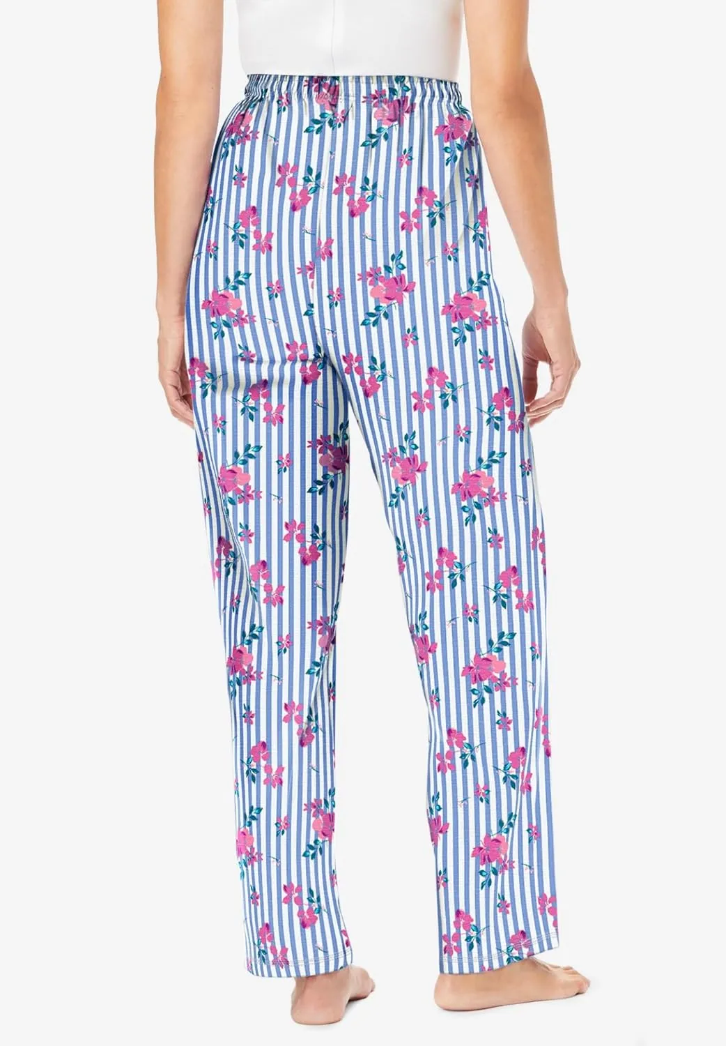Dreams & Co. Plus Size Knit Sleep Pant