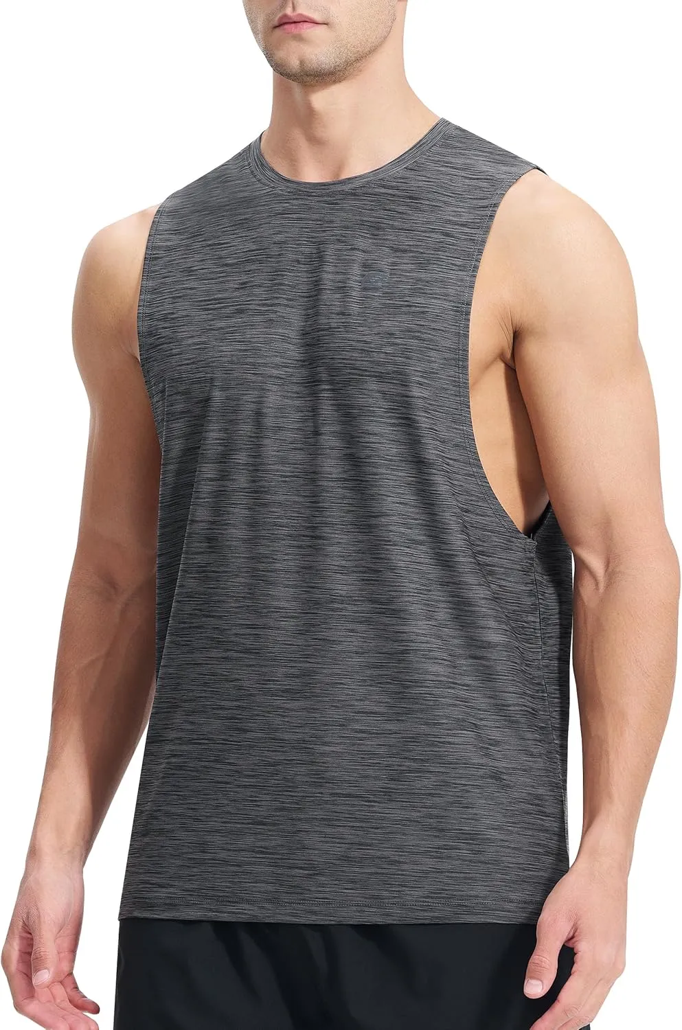 EZRUN Men's Tank Tops Swim Beach Sleeveless Shirt Quick Dry Gym Workout Stringer Muscle Tshirts Big and Tall