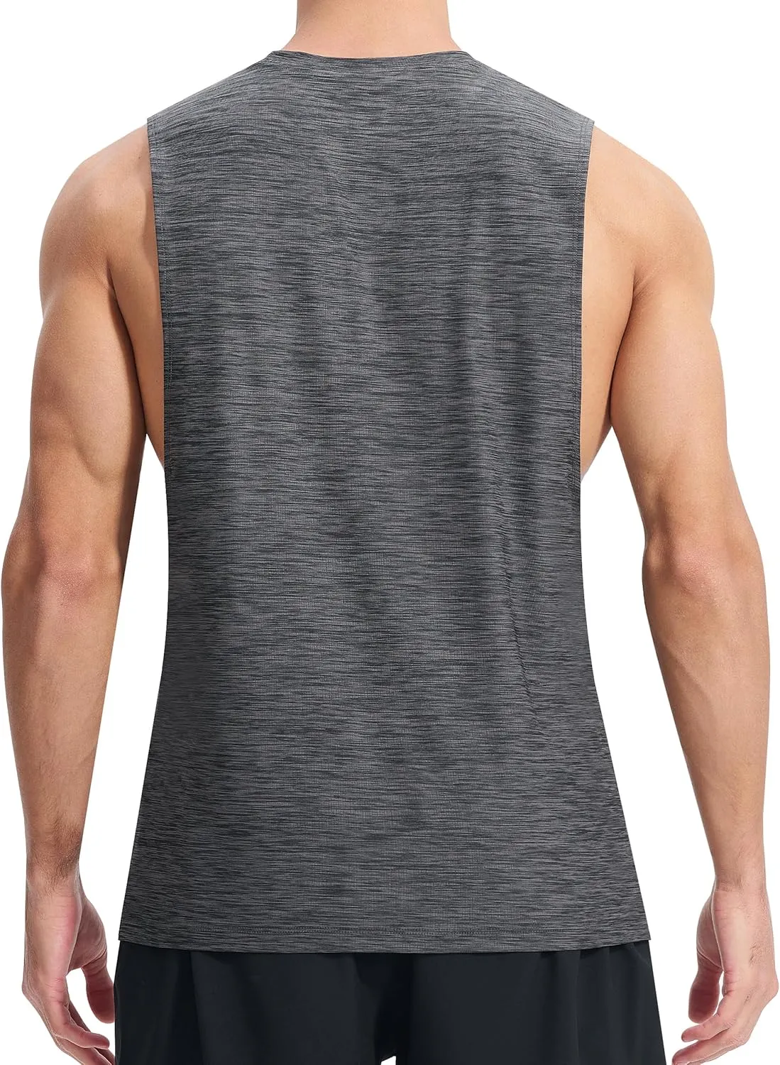 EZRUN Men's Tank Tops Swim Beach Sleeveless Shirt Quick Dry Gym Workout Stringer Muscle Tshirts Big and Tall