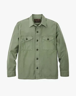 Filson Reverse Sateen Field Jac-Shirt - Washed Fatigue Green
