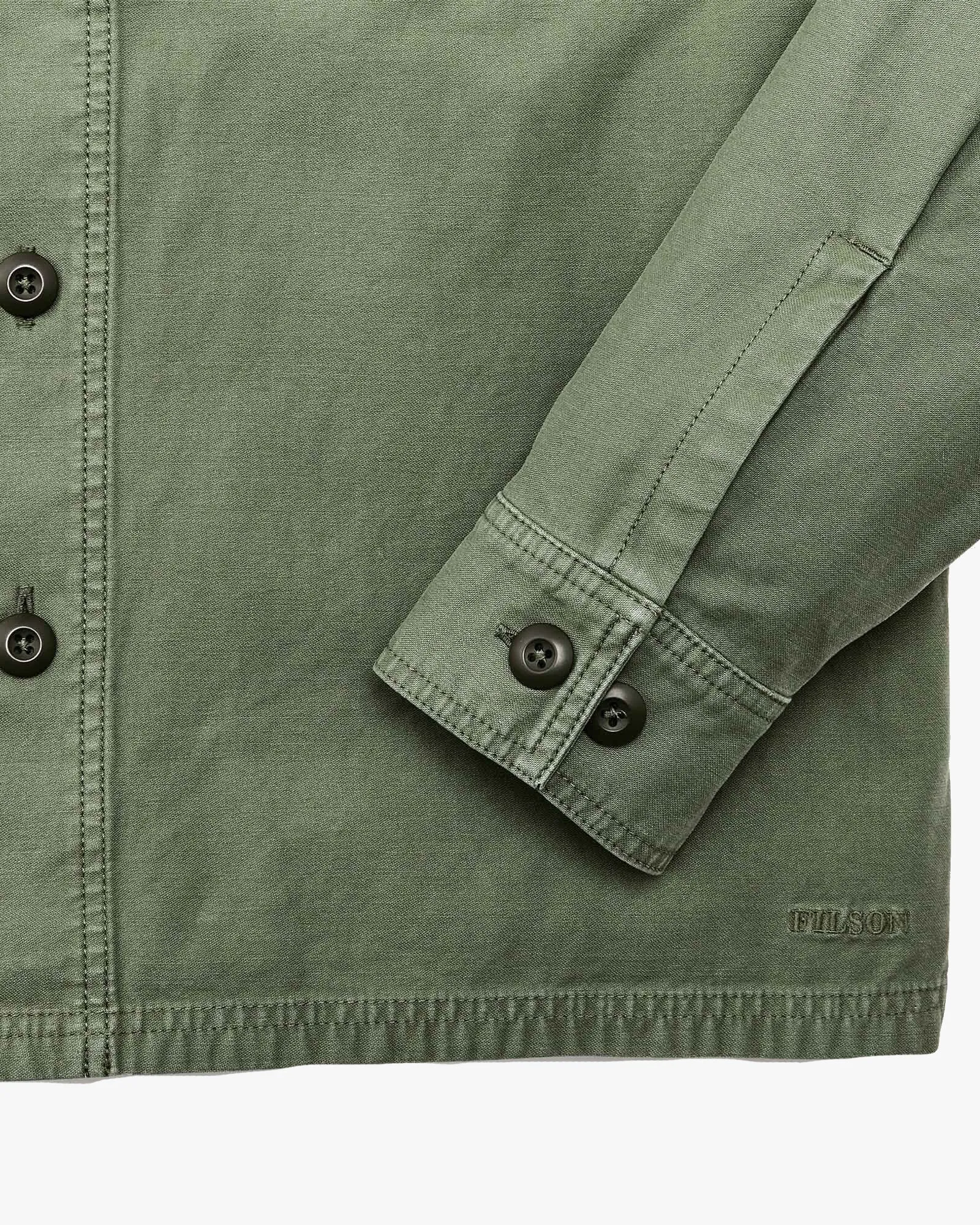 Filson Reverse Sateen Field Jac-Shirt - Washed Fatigue Green