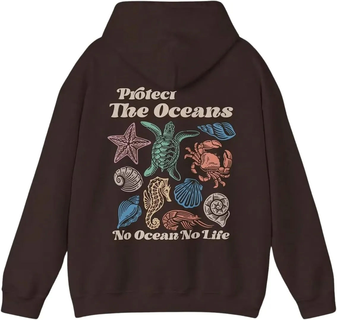 Floerns Women's Letter Graphic Print Long Sleeve Drawstring Hoodie Sweatshirt