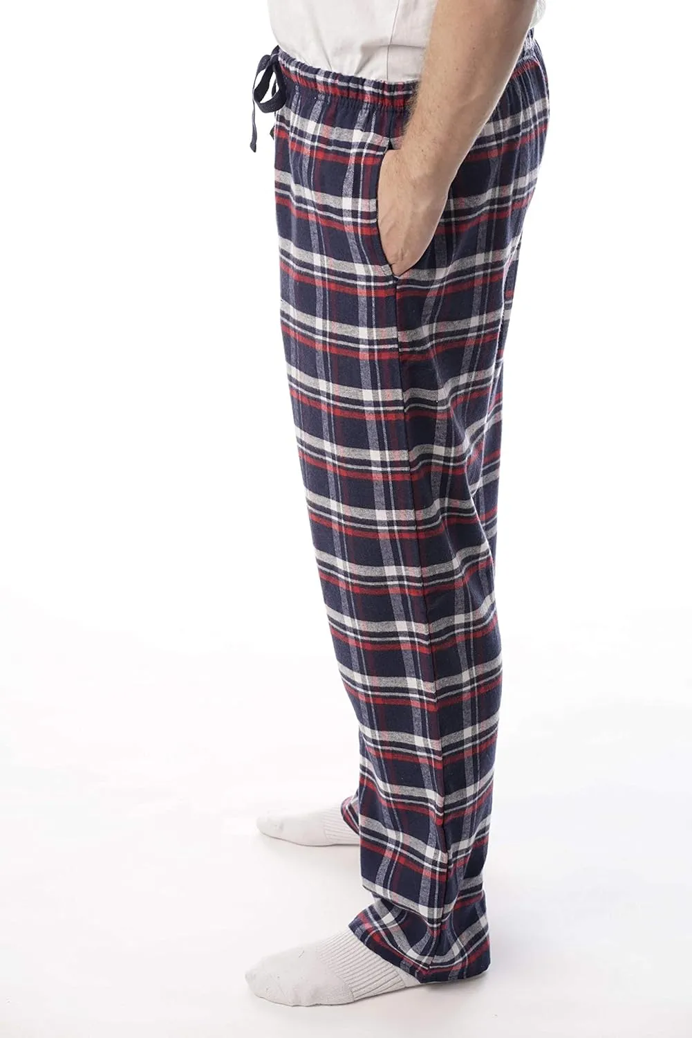 #followme Men's Flannel Pajamas - Plaid Pajama Pants for Men - Lounge & Sleep PJ Bottoms