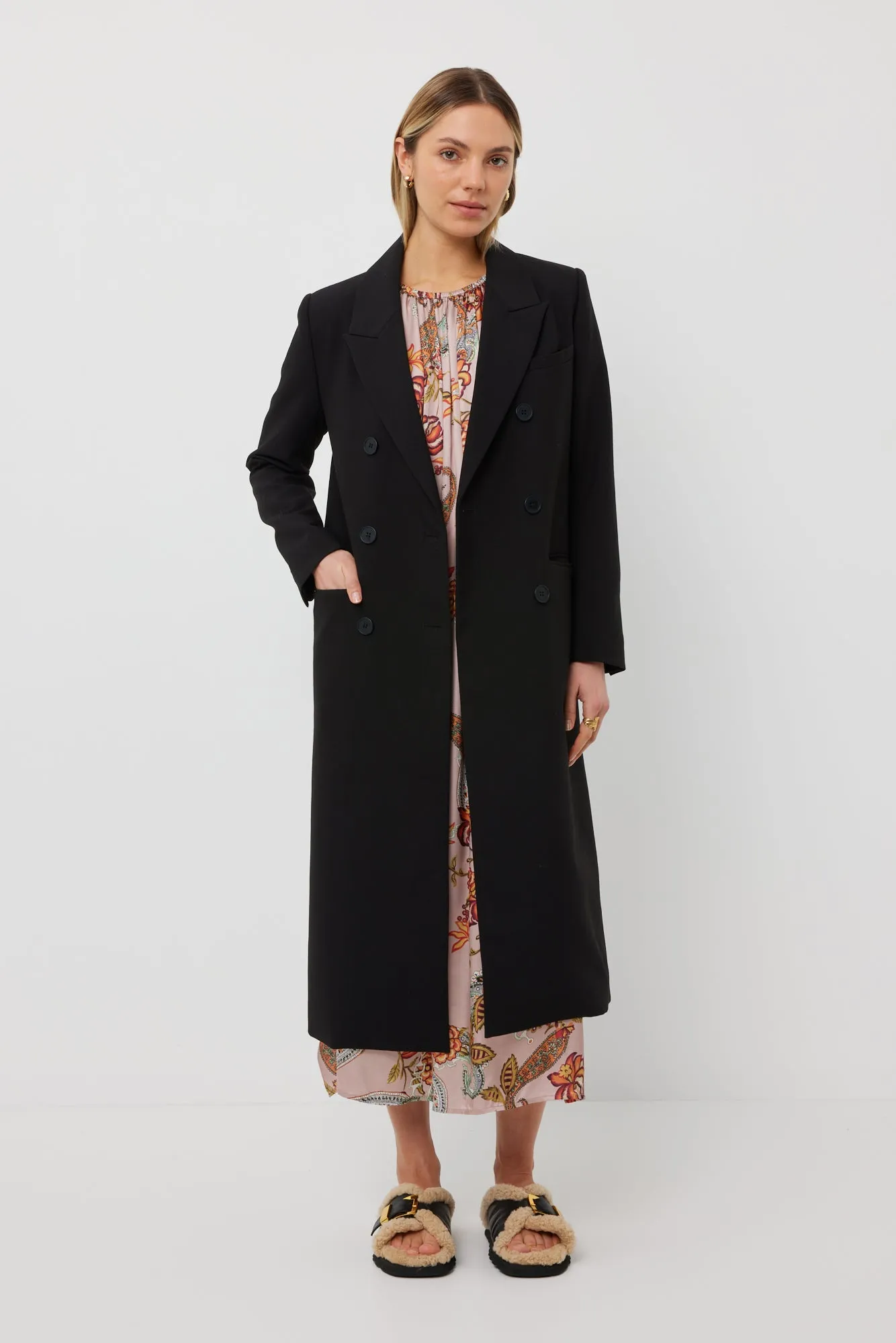 Fox Coat | Black Suiting