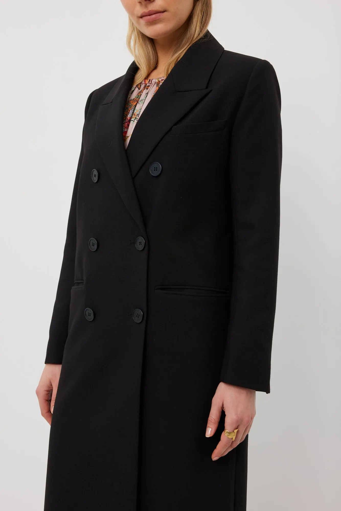 Fox Coat | Black Suiting