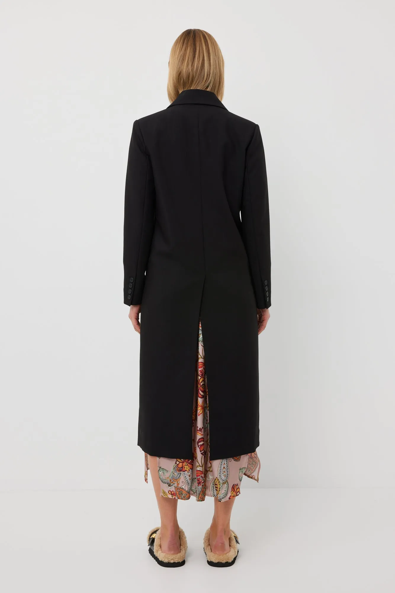Fox Coat | Black Suiting