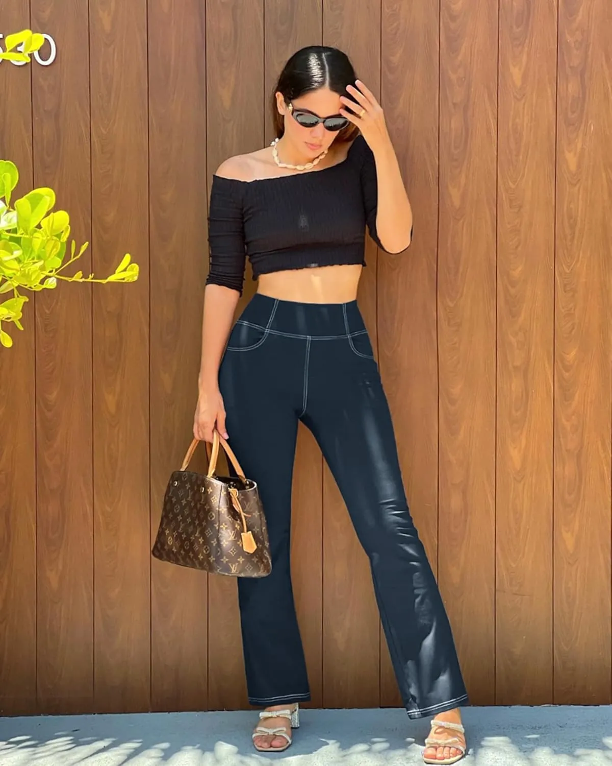 G4Free Bootcut Yoga Pants with 4 Pockets Flare Leggings for Women High Waisted Casual Dress Pants