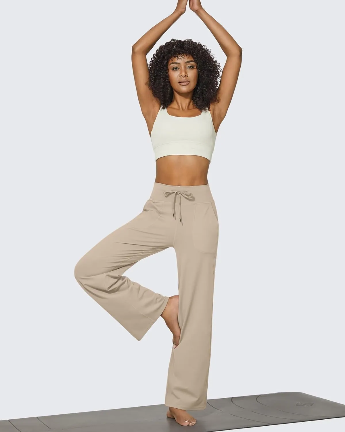 G4Free Wide Leg Pants for Women Yoga Pants High Waist Sweatpants with Pockets Stretch Lounge Pants Comfy Workout