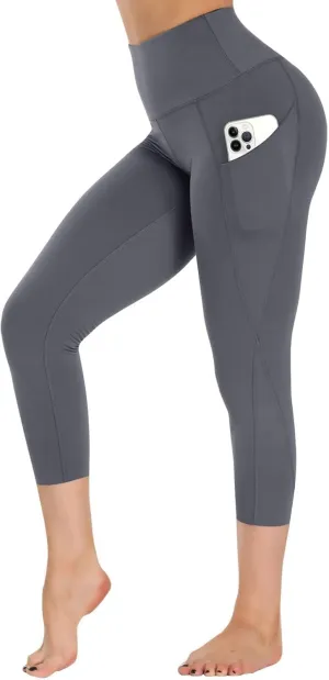 GAYHAY Leggings with Pockets for Women - 19" / 25" Yoga Pants High Waist Tummy Control Compression for Workout