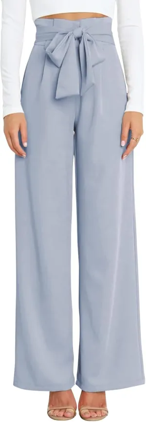 GUOLEZEEV High Waist Wide Leg Pants for Women Business Casual Outfits Dress Pants