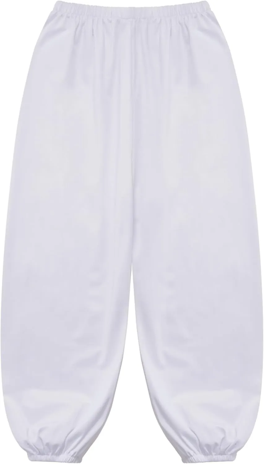 Hansber Kids Unisex Casual Harem Pants Hip Hop Dance Pants Casual Baggy Jogger Pants Kung Fu Practice Trousers