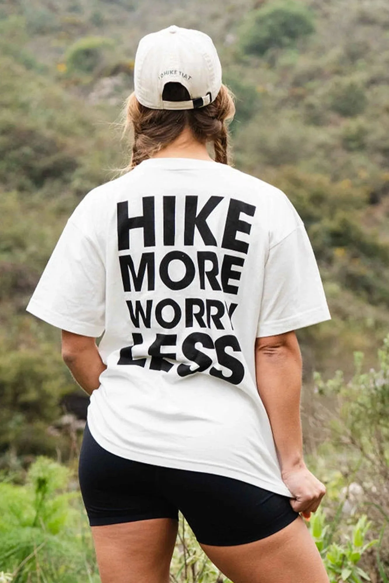 Hike More Graphic Tee - White