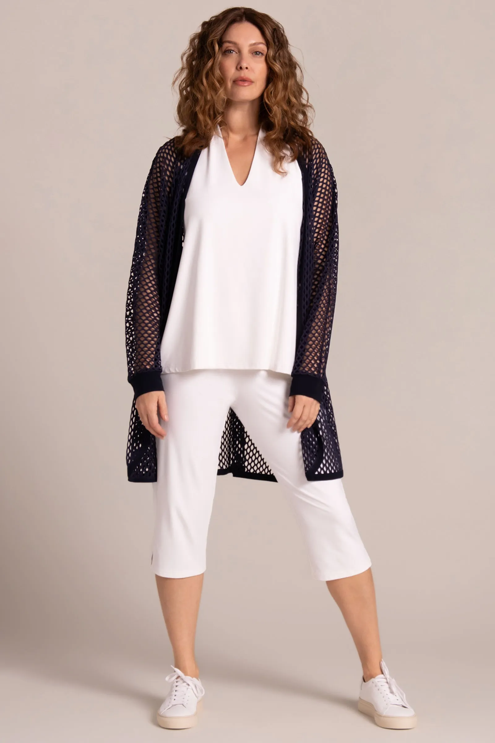 Honeycomb Great Cardigan | Navy